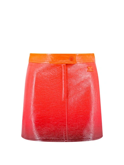 Shop Courrèges Skirt In Multicolor