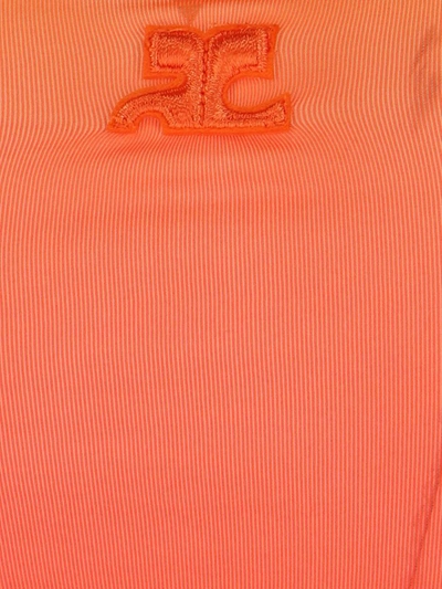 Shop Courrèges Top In Orange