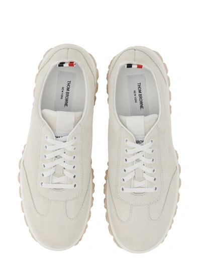 Shop Thom Browne Court Sneaker. In White