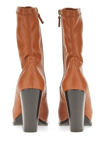 Shop Stella Mccartney Cowboy Boots In Brown