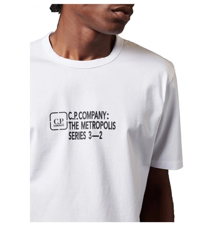 Shop Cp Company X Clarks C.p. Company  The Metropolis Series Graphic Reverse White T-shirt
