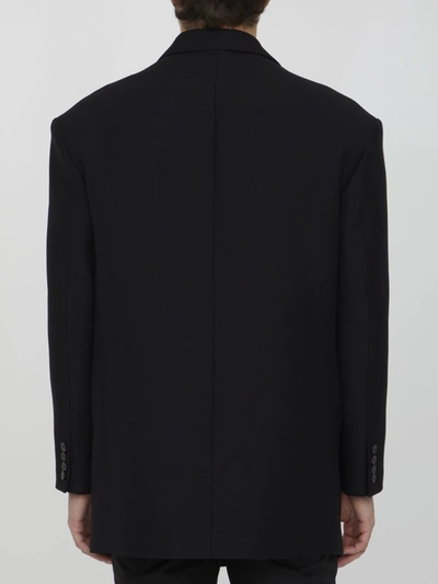 Shop Valentino Crêpe Couture Jacket In Black