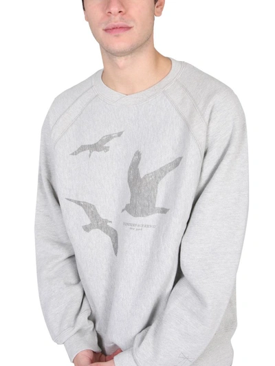 Shop Engineered Garments Crewneck Sweatshirt In Grey