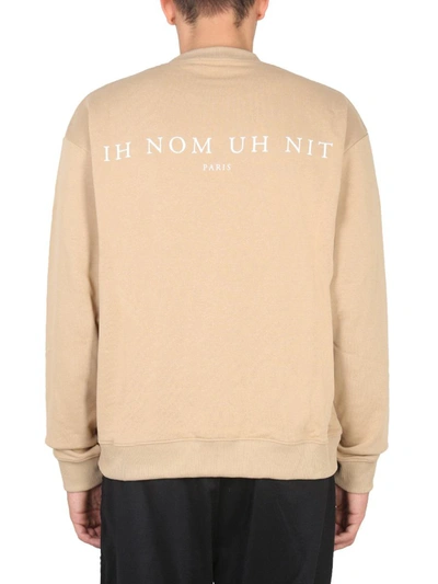 Shop Ih Nom Uh Nit Crewneck Sweatshirt In Beige