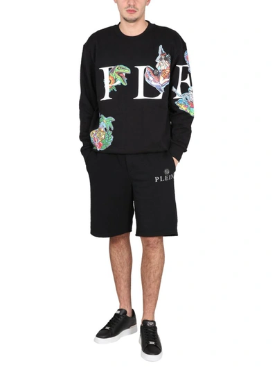 Shop Philipp Plein Crewneck Sweatshirt In Black