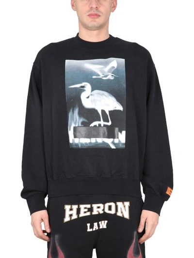 Shop Heron Preston Crewneck Sweatshirt In Black
