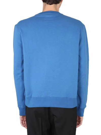 Shop Lanvin Crewneck Sweatshirt "curb" In Blue