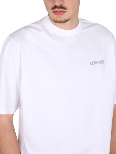 Shop Marcelo Burlon County Of Milan Crewneck T-shirt In White