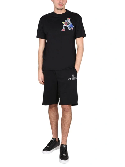 Shop Philipp Plein Crewneck T-shirt In Black