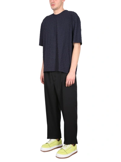 Sunnei Crewneck T-shirt In Blue