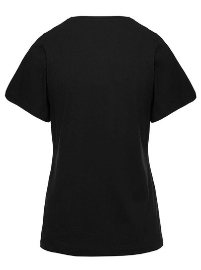 Shop Totême Crewneck T-shirt In Black Cotton Woman