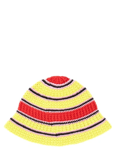 Shop Stella Mccartney Crochet Bucket Hat In Multicolor