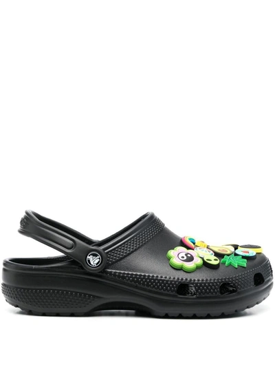 Crocs Classic Multi-charm Sandals In Blk Black
