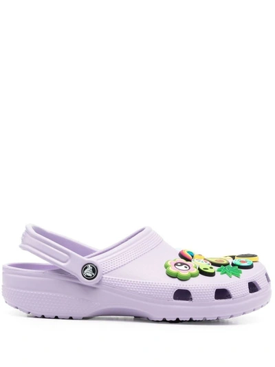 Crocs Classic Perforated-detail Clogs In Lav Lavender