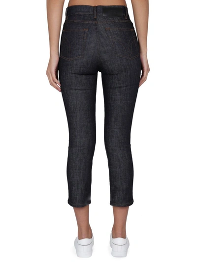 Shop Ami Alexandre Mattiussi Cropped Fit Jeans In Blue