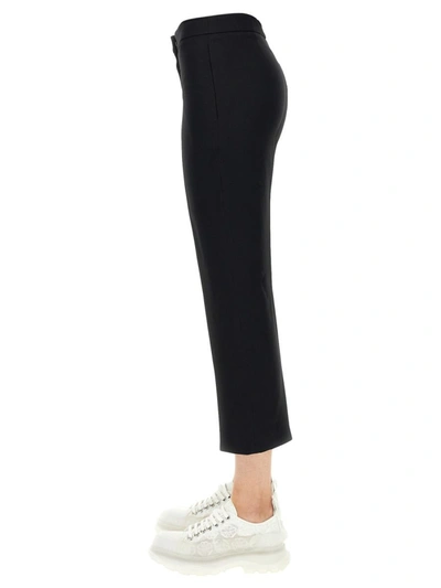 Shop Alexander Mcqueen Cropped Pants In Black