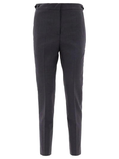 Shop Aspesi Cropped Tailored Trousers In Grey