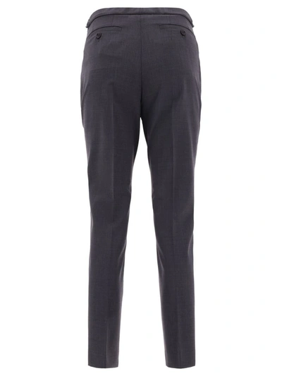 Shop Aspesi Cropped Tailored Trousers In Grey