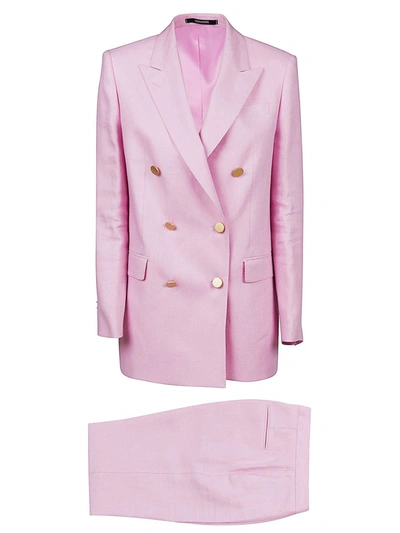 Shop Tagliatore Cutter Dresses In Pink