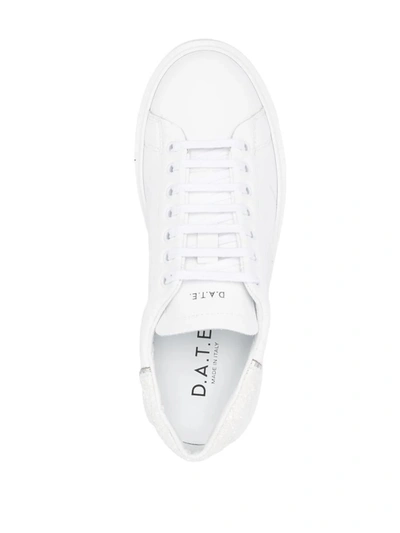 Shop Date D.a.t.e. Sfera Glitter Sneakers In White
