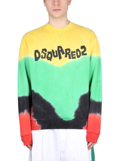 Shop Dsquared2 D2 Jamaica Sweatshirt In Multicolor