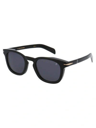 Shop David Beckham Sunglasses In 2m2ir Black Gold