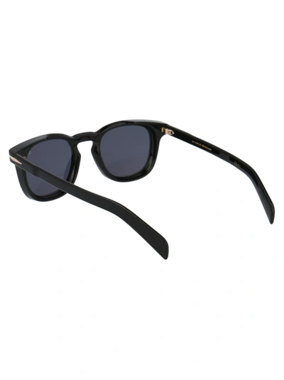 Shop David Beckham Sunglasses In 2m2ir Black Gold