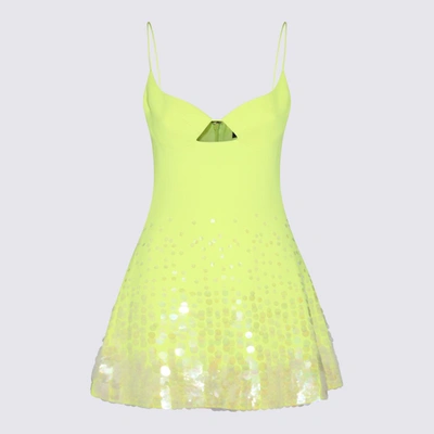Shop David Koma Yellow Gradient Paillettes Cami Mini Dress In <p>yellow Gradient Paillettes Cami Mini Dress From  Featuring Mini Length, Thin Sleeves, A