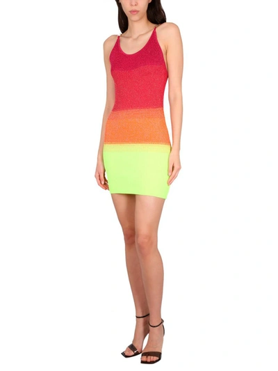 Shop Gcds Degradé Lurex Dress In Multicolor