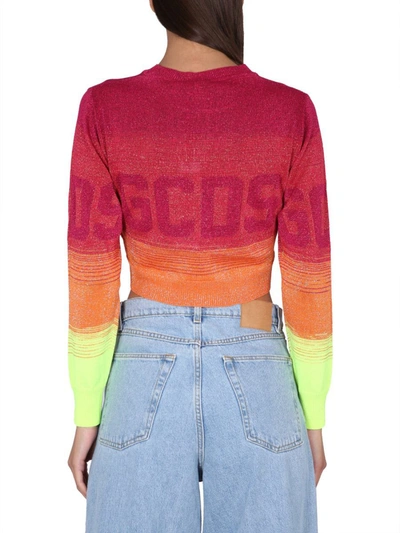 Shop Gcds Degradé Lurex Knit In Multicolor