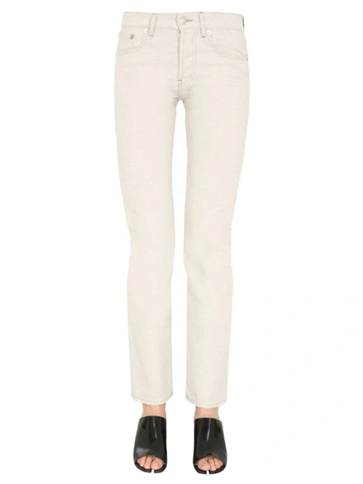 Shop Maison Margiela Denim Jeans In White