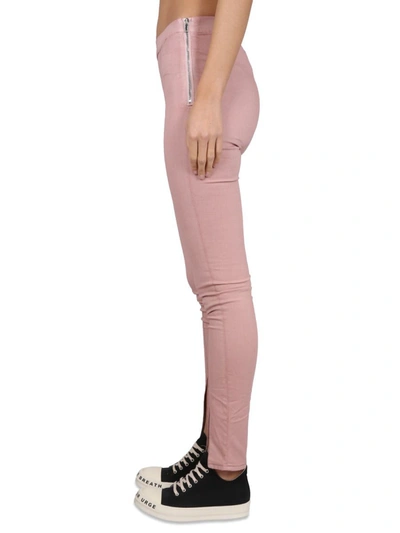Rick Owens Drkshdw Denim Leggings In Pink