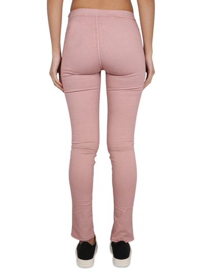 Rick Owens Drkshdw Denim Leggings In Pink