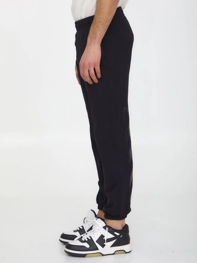 Shop Off-white Diag-stripe Track Pants In Black