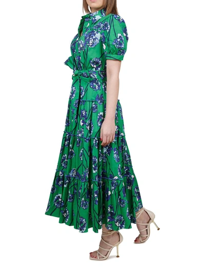 Shop Diane Von Furstenberg Dresses In Verde/blu