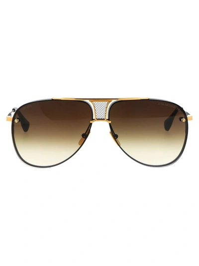 Shop Dita Sunglasses In Matte Black-18k Gold-  Ar