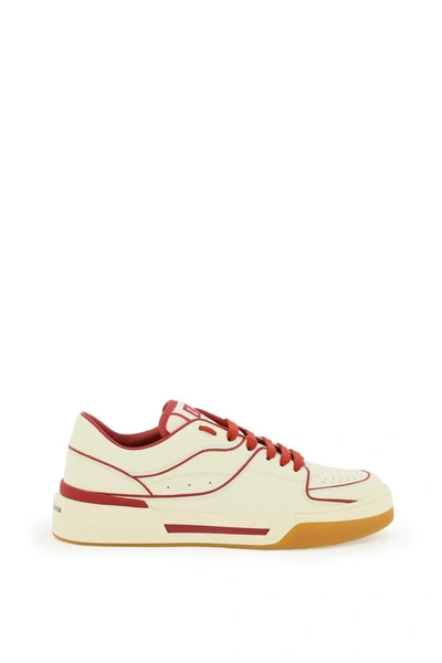 Shop Dolce & Gabbana 'new Roma' Leather Sneakers In Multicolor
