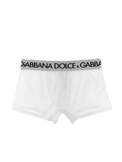 Shop Dolce & Gabbana 2-pack Logo Boxer Boxer In White