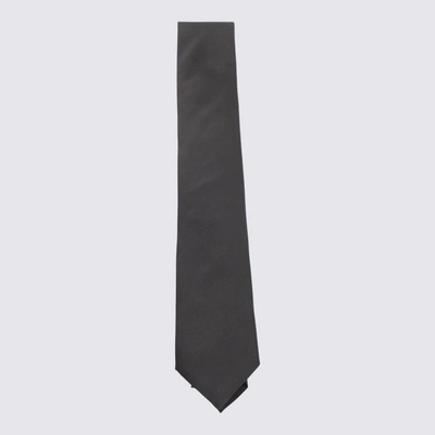 Shop Dolce & Gabbana Black Silk Kim Tie