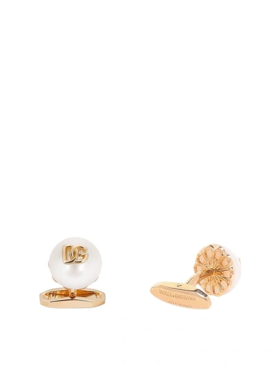 Shop Dolce & Gabbana Cufflinks In Gold