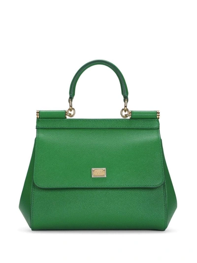 Shop Dolce & Gabbana - Sicily Shoulder Bag In Green