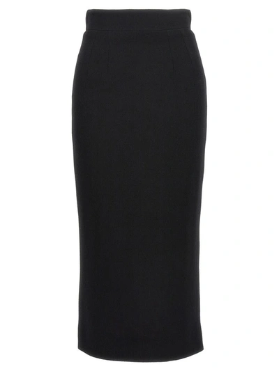 Shop Dolce & Gabbana Essential Pencil Skirt In Black