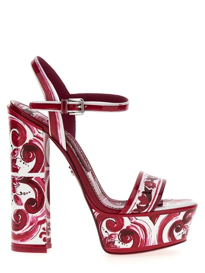 Shop Dolce & Gabbana Keira Sandals In Multicolor