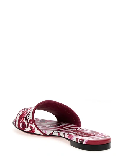 Shop Dolce & Gabbana Maiolica Sandals In Multicolor
