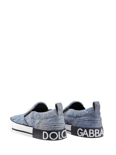 Shop Dolce & Gabbana Slip-on In Blue