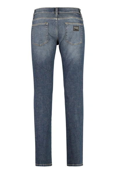 Shop Dolce & Gabbana Stretch Skinny Jeans In Denim