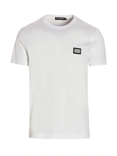 Shop Dolce & Gabbana T-shirt 'dg Essential' In White