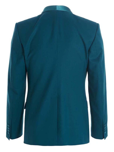 Shop Dolce & Gabbana Tailored Blazer In Blue