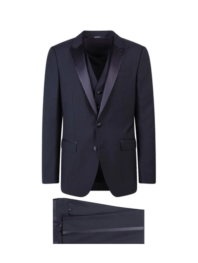 Shop Dolce & Gabbana Tuxedo In Blue