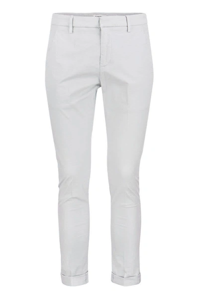 Shop Dondup Gaubert - Slim-fit Trousers In Light Grey